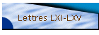Lettres LXI-LXV