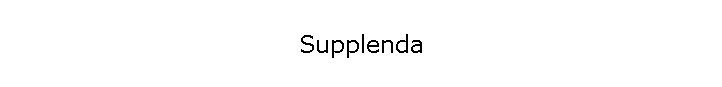 Supplenda