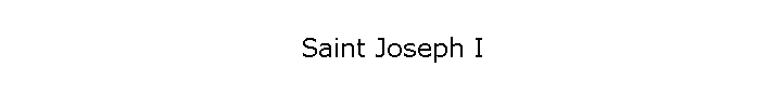 Saint Joseph I