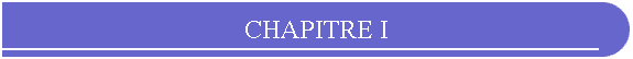 CHAPITRE I