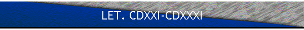 LET. CDXXI-CDXXXI