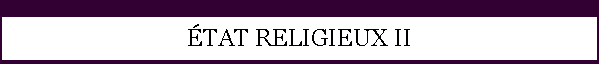 TAT RELIGIEUX II