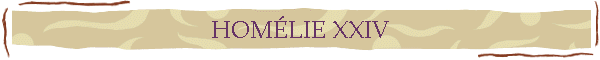 HOMLIE XXIV