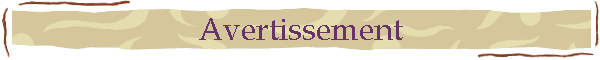 Avertissement