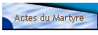Actes du Martyre